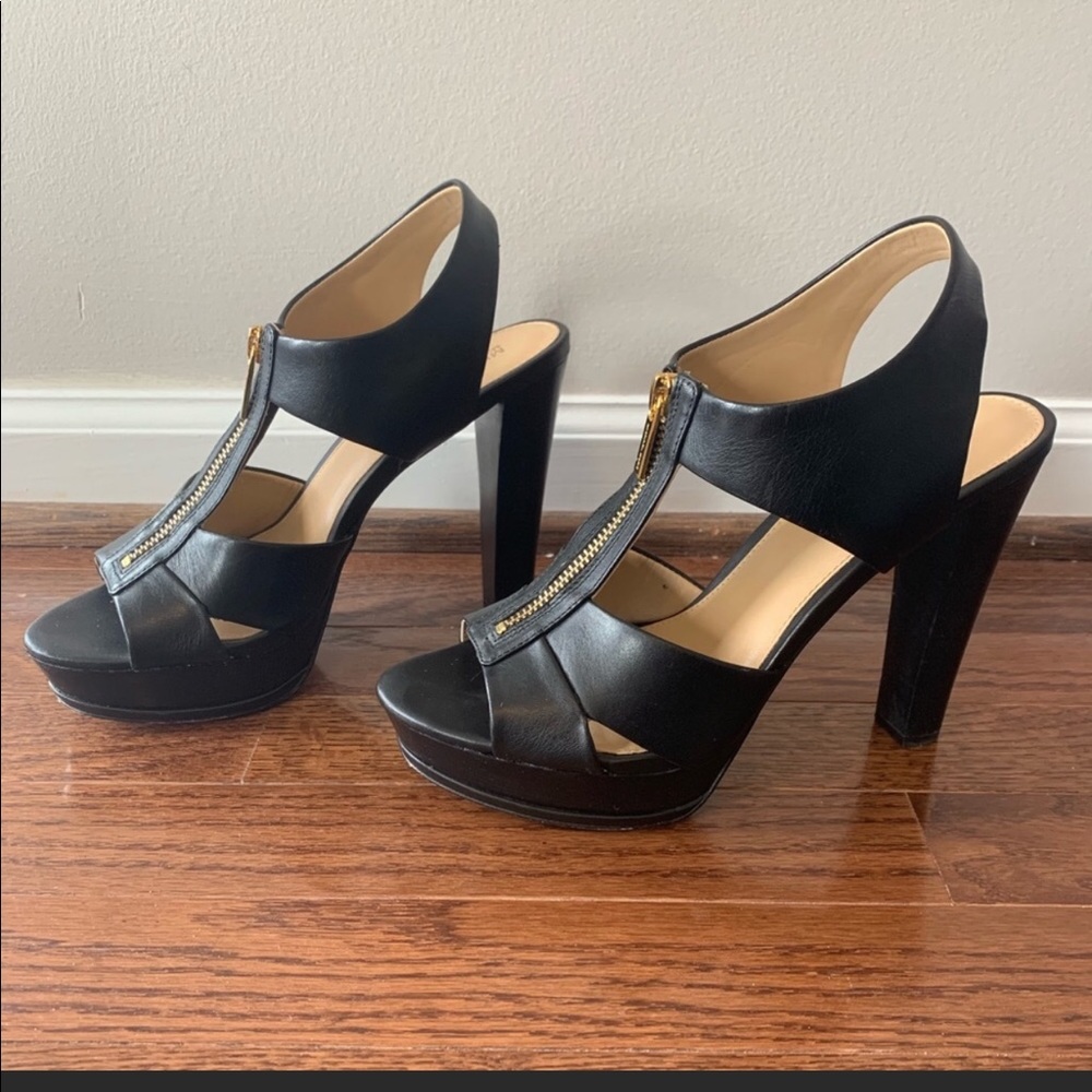 Michael Kors platform black heels